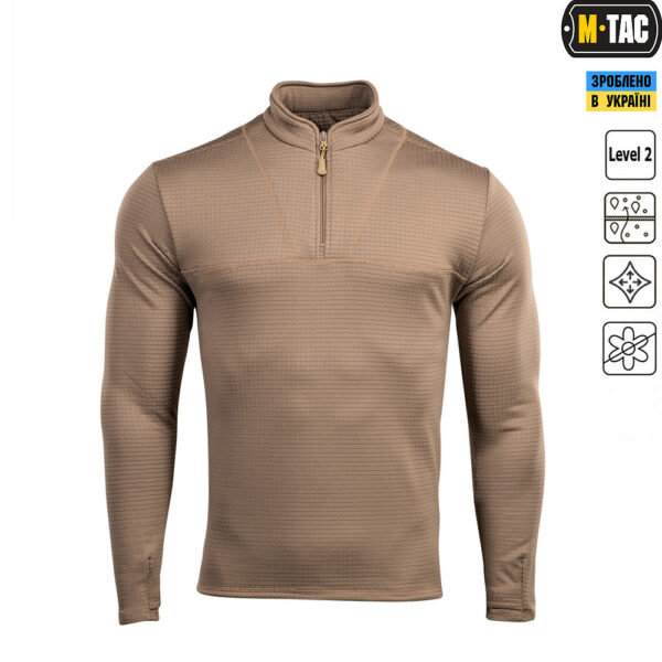M-TAC ТЕРМОСОРОЧКА ФЛІС DELTA LEVEL 2 COYOTE BROWN
